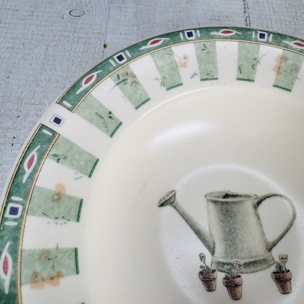 Pfaltzgraff NATUREWOOD Herbs Garden Watercan Stoneware Fruit Sauce Bowls Set 3 - Picture 13 of 16